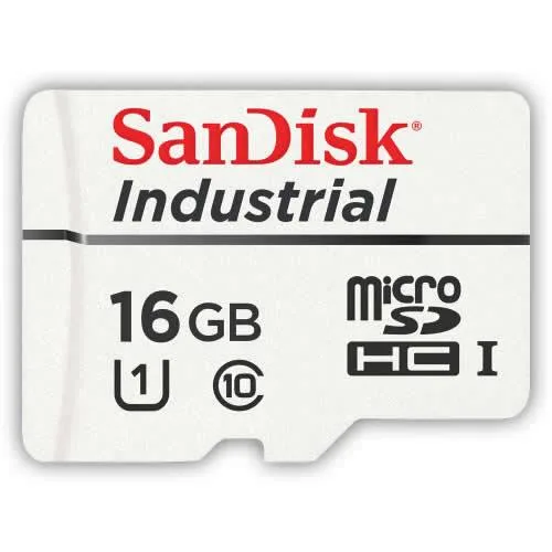 SanDisk SanDisk Industrial microSDHC 16GB U1 80/50 MB/s 384 TBW — product photo