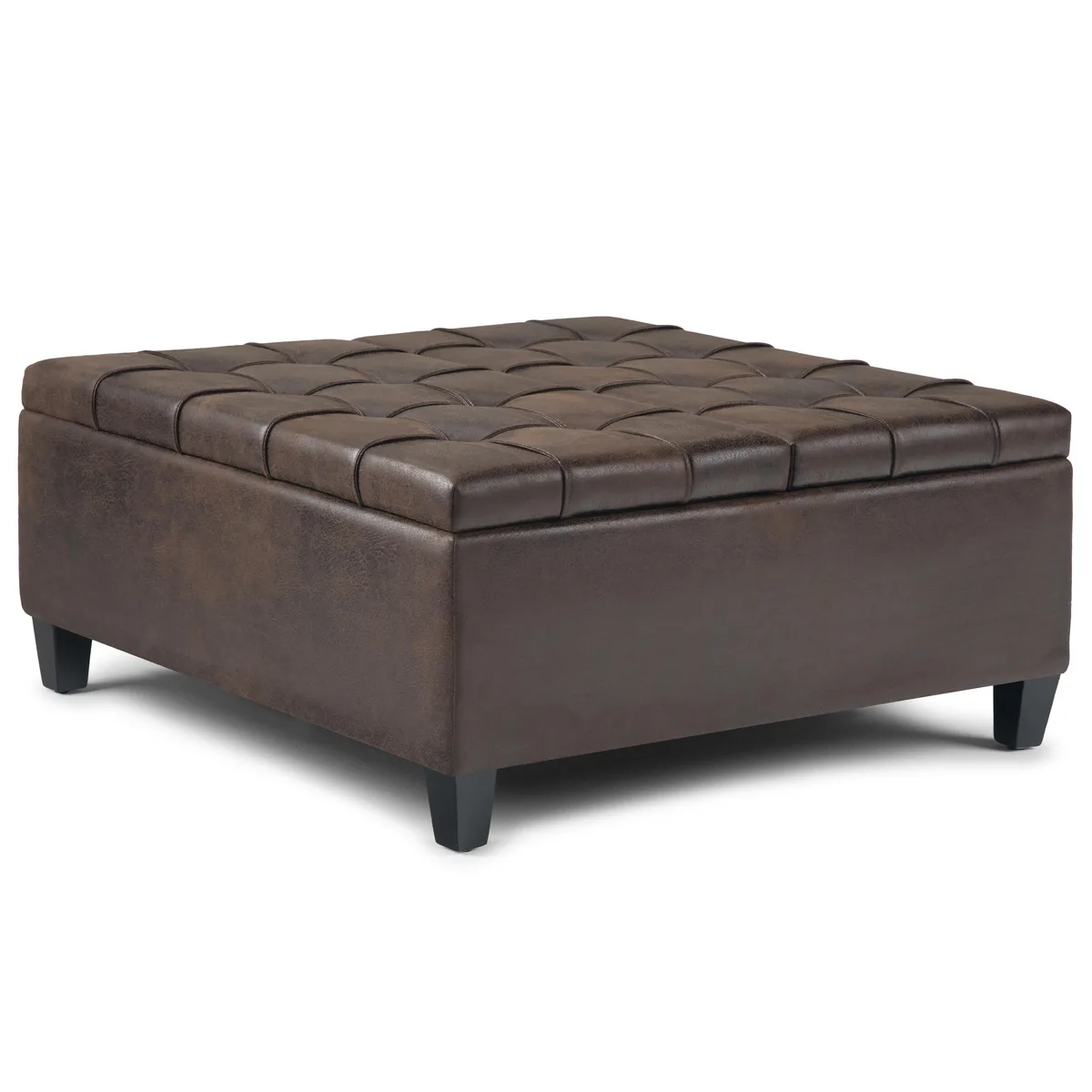 tuphen tuphen Harrison Coffee Table Storage Ottoman Distressed Brown 36 16.5 — product photo