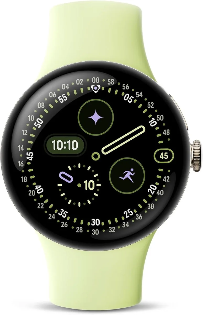 Google Google Pixel Watch 4 41mm Champagne Gold LTE Lemongrass Band — product photo
