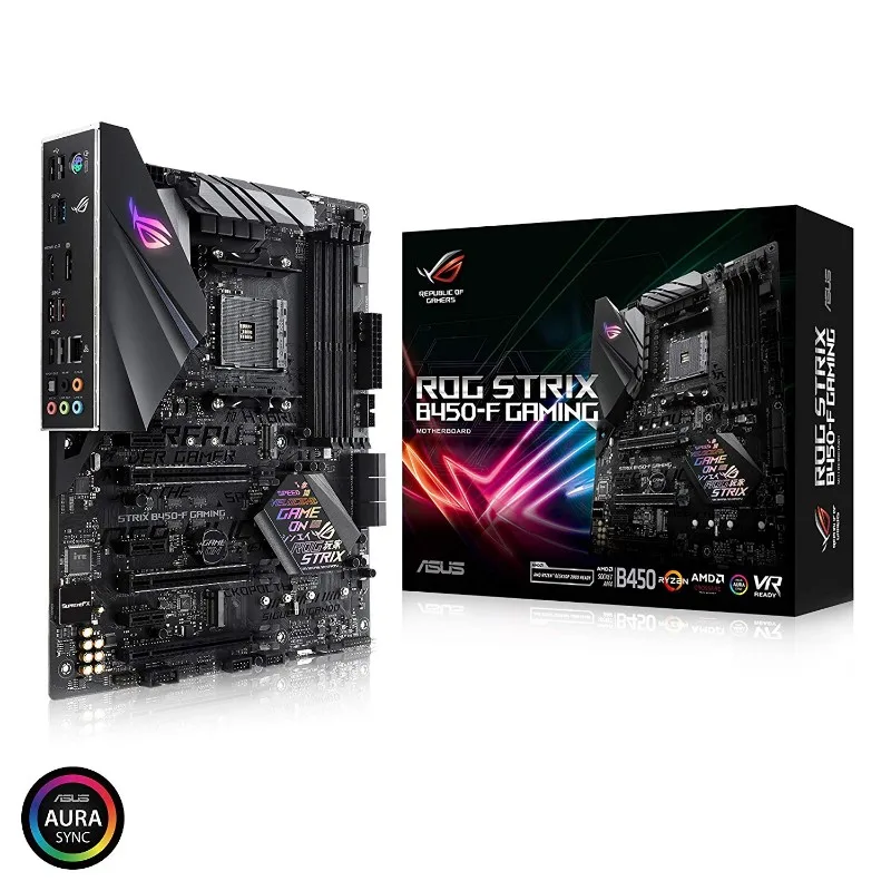 ASUS ASUS ROG STRIX B450-F GAMING AM4 SATA 6Gb/s USB 3.1 HDMI AMD motherboard — product photo