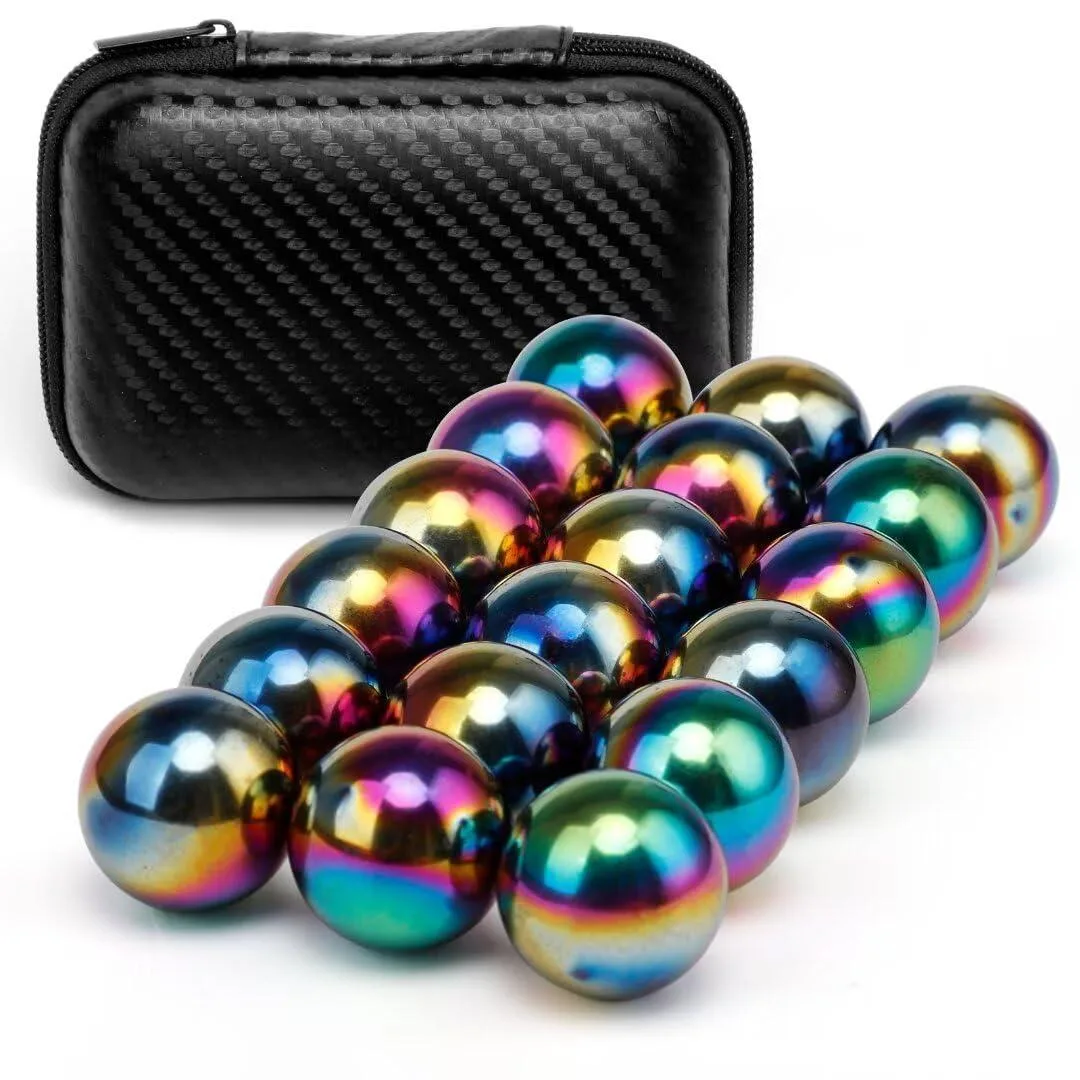 LNCOJOLM 20 PCS Rainbow Magnet Stone Ball Fidget Toys — product photo