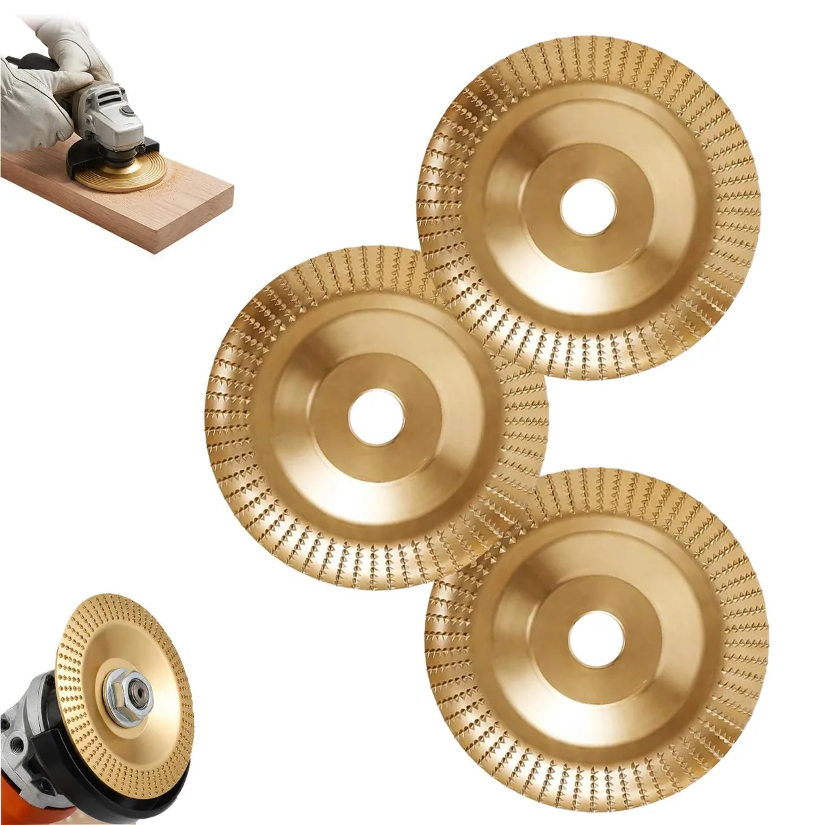 DeWalt LA021 3.34" 3-Piece Carbon Steel Sanding Disc Set — product photo