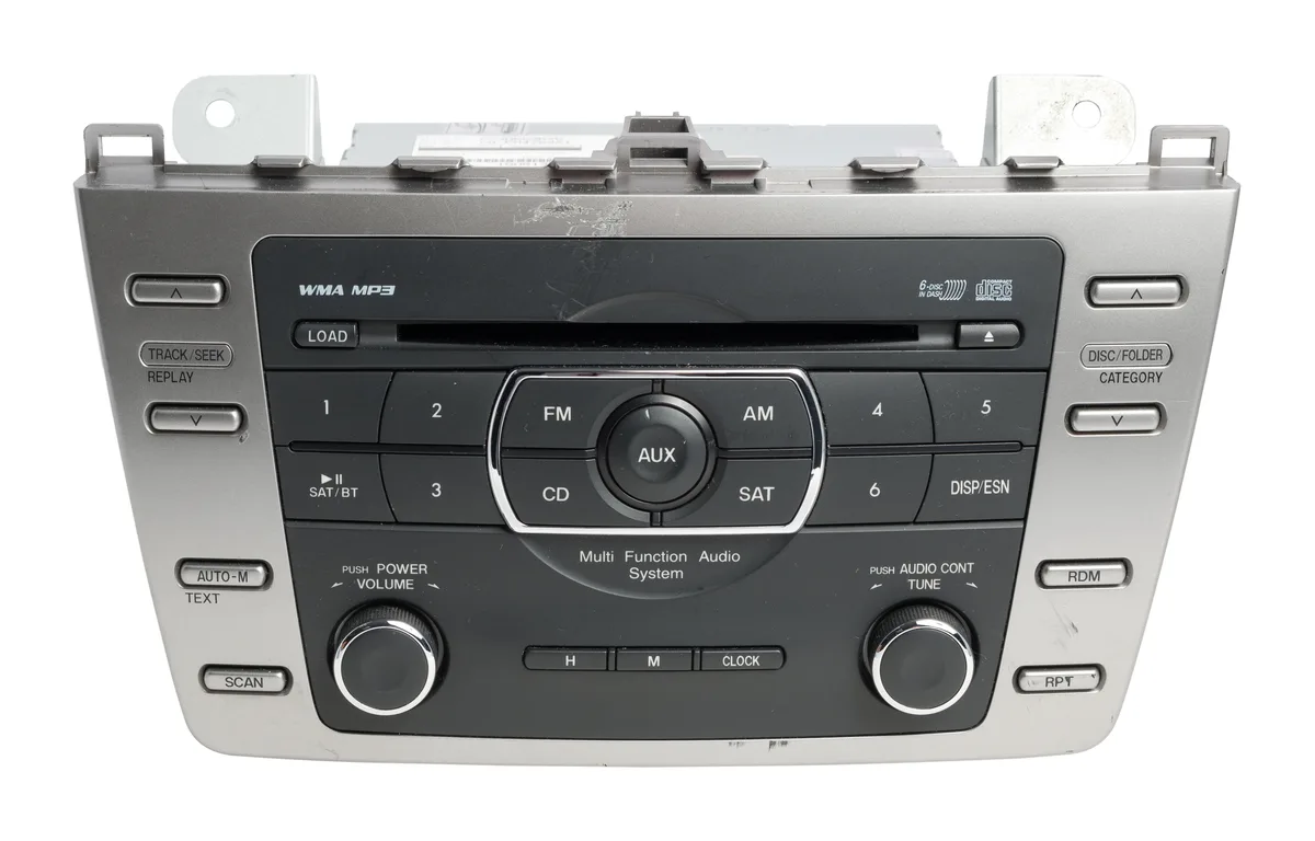 1 Factory Radio 1 Factory Radio GS3N669RXD AM FM MP3 Receiver 6-Disc CD Player 2009-2010 Mazda 6 — product photo