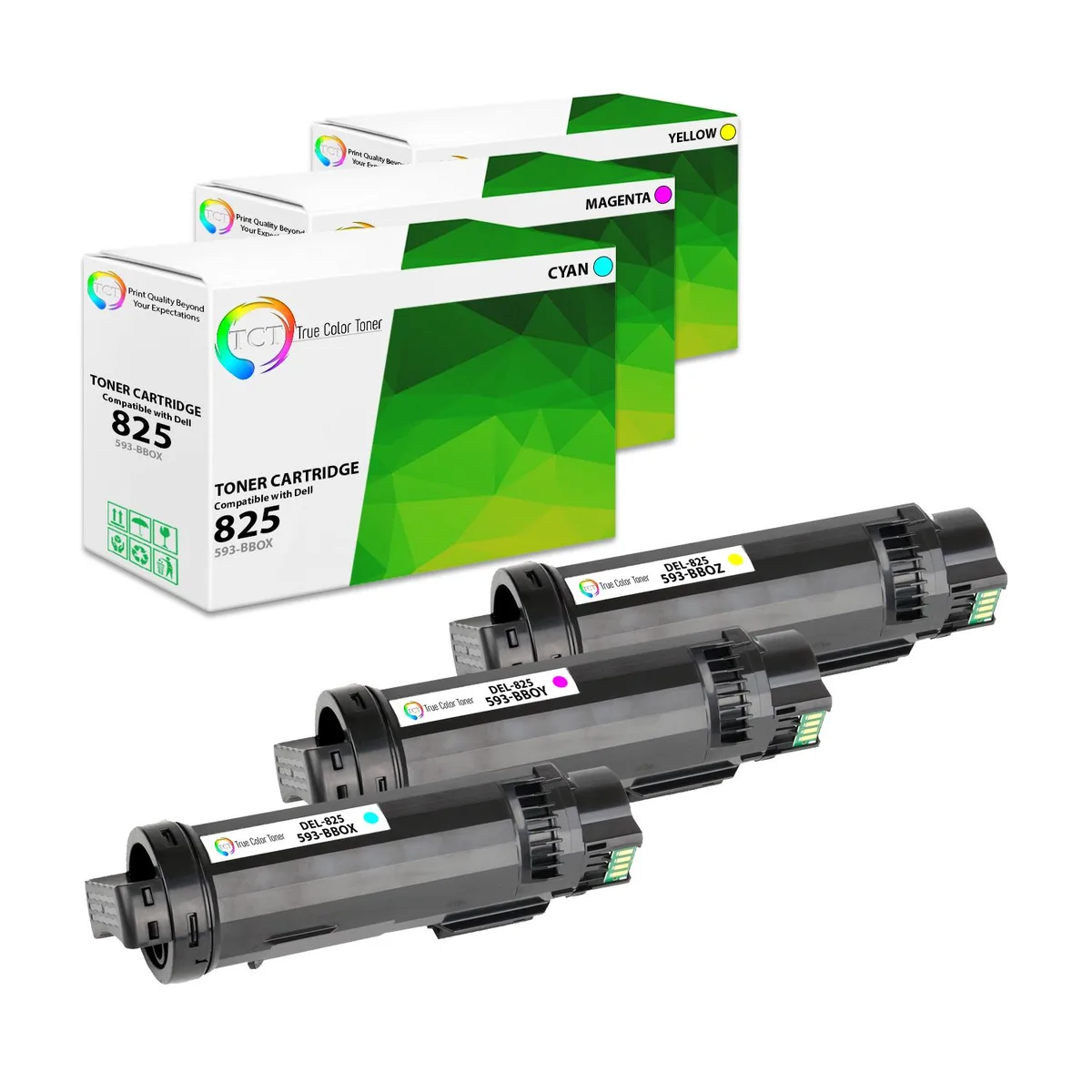 True Color Toner True Color Toner 825 3-colour toner cartridge 3-pack 2500 pages — product photo