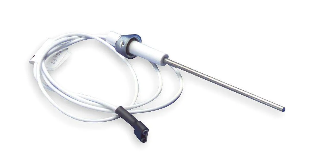 White-Rodgers straight flame sensor with universal bracket and 30 inch lead