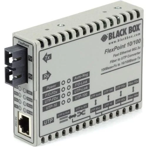 Black Box Corporation Black Box LMC100A-SC-R3 Flexpoint 10/100 Basetx SFP transceiver — product photo