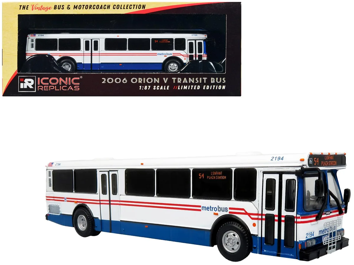 Iconic Replicas Iconic Replicas 2006 Orion V WMATA "54 L'Enfant Plaza" 1/87 Hobby Collectible — product photo