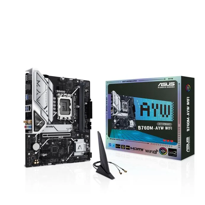 ASUS ASUS B760M-AYW WIFI Intel B760 LGA 1700 mATX motherboard — product photo