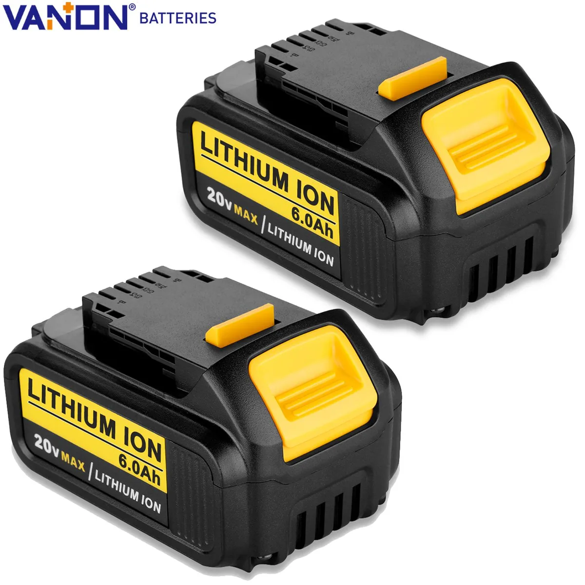 THISS THISS 20V 6.0Ah Li-Ion Battery 2 Pack Yellow — product photo
