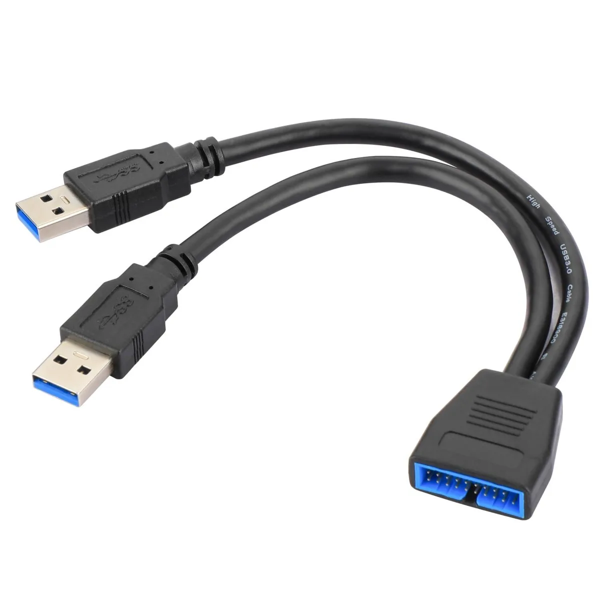 Vszerda Vszerda USB 3.0 19/20 Pin Male to Dual USB 3.0 Type-A Cable 8.66 — product photo