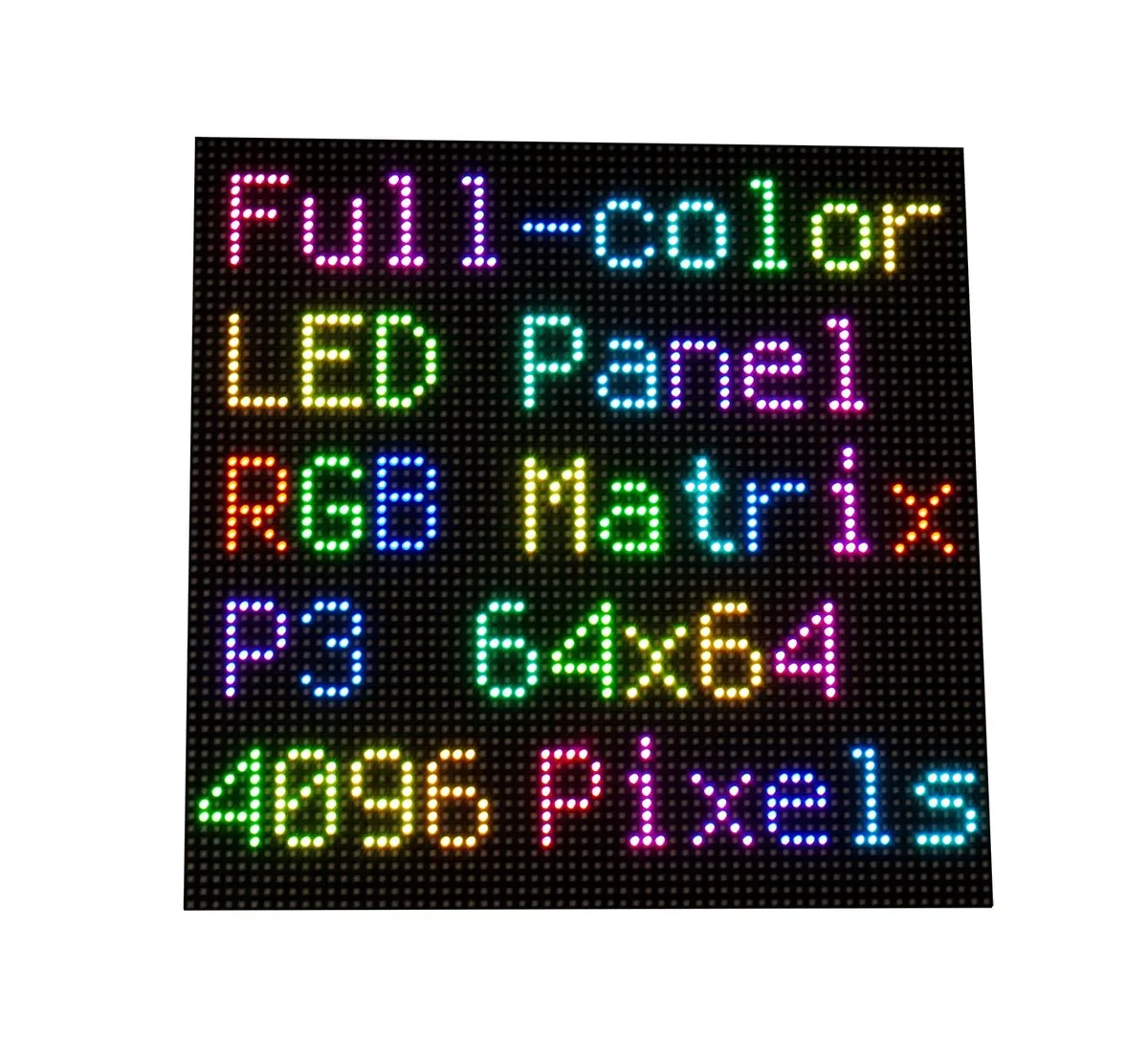 LORDWORLD LORDWORLD 64×64 RGB LED Matrix Panel 4096 LEDs 3mm Pitch development board — product photo