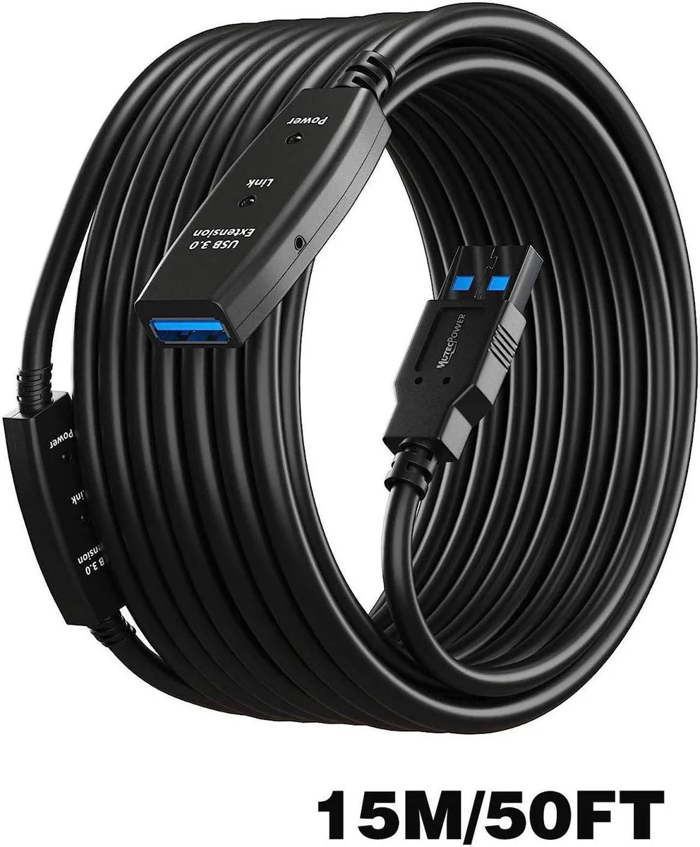 SMUGDESK SMUGDESK USB 3.0 Active Extension Cable A Male to A Female 32ft 5Gbps 5V 2A Power Adapter — product photo