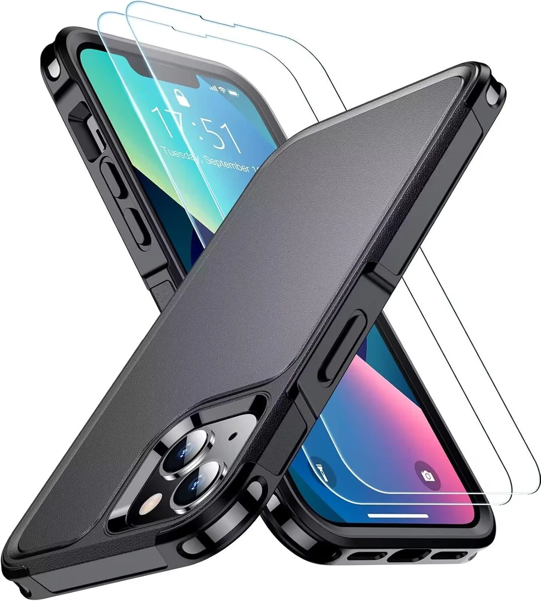iworkmart iworkmart iPhone 13 Case 6.1 inch 10 ft Drop Protection Black — product photo