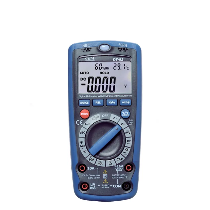 CEM CEM DT-61 6 in 1 Digital Multimeter with Environment Measurement electrician tool — product photo