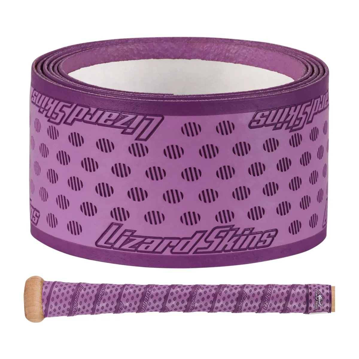Violet purple bat grip tape roll with textured surface