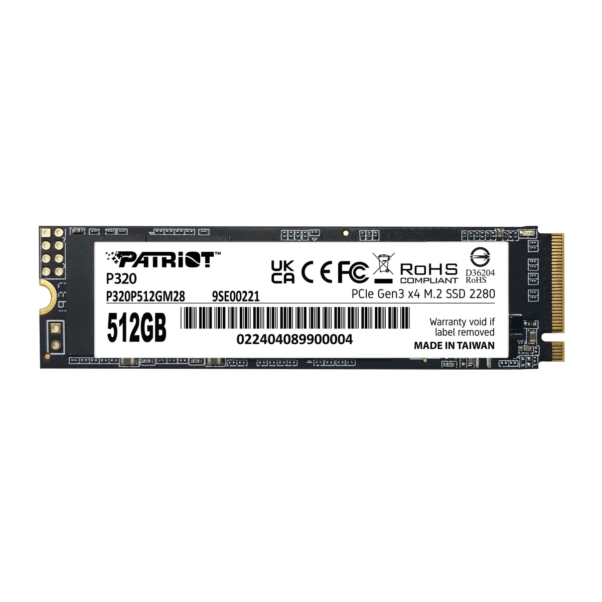Patriot Memory Patriot Memory P320P512GM28 512GB internal SSD — product photo