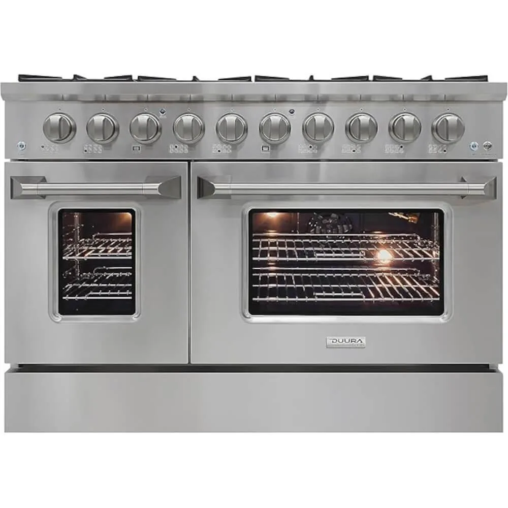 Avanti Products Avanti Products DE480GRSSS 48 inch 6.7 cu ft double oven gas range — product photo