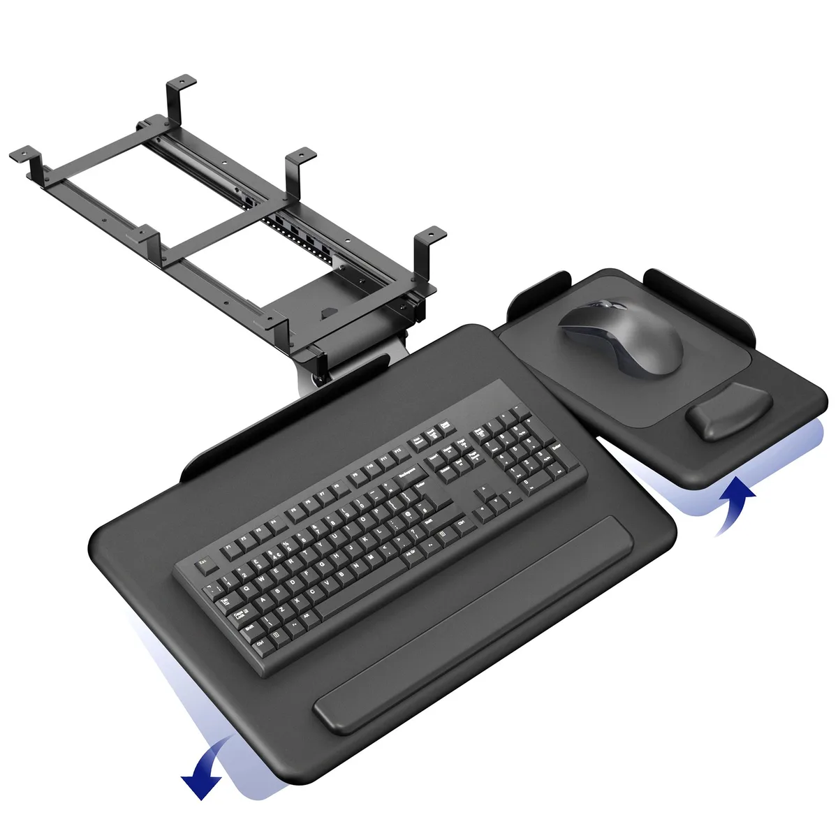 VIVO VIVO Under-Desk Keyboard Tray 27 x 12" with Independent Mouse Pad — product photo