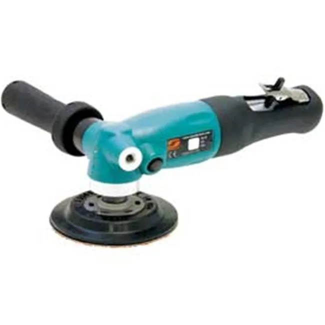 Dynabrade 52634 right-angle air disc sander, 1.3 hp, rubber handle and housing, lever throttle