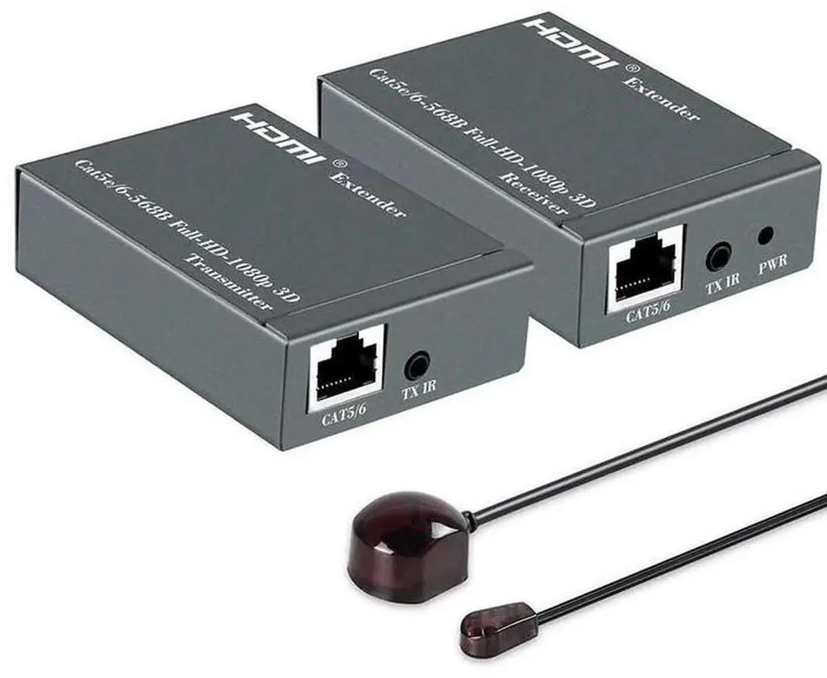SMUGDESK SMUGDESK HDMI CAT6 Extender Kit 60M 1080P 60Hz IR Loop Out — product photo