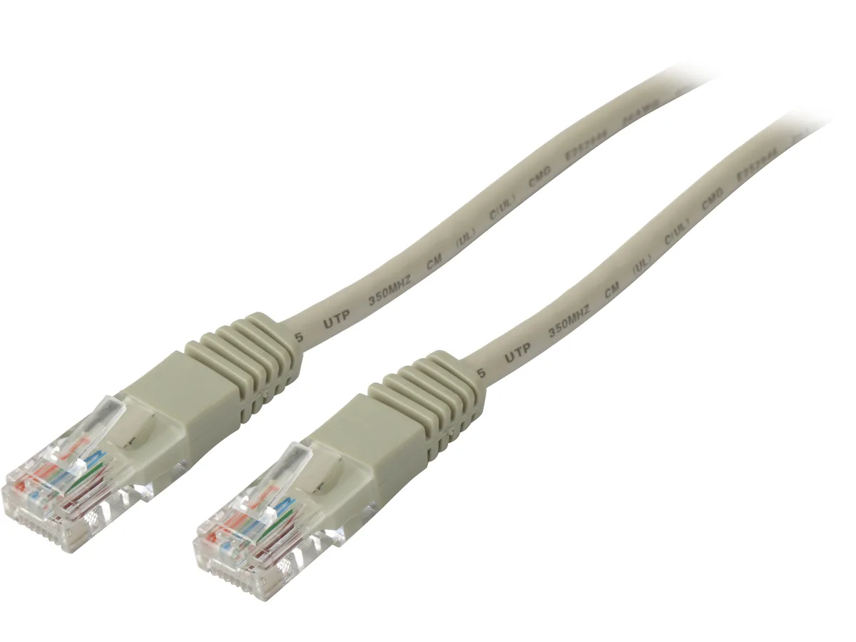 Tripp Lite Tripp Lite N002-015-GY 15 ft Cat5e 350 MHz gray network ethernet cable — product photo