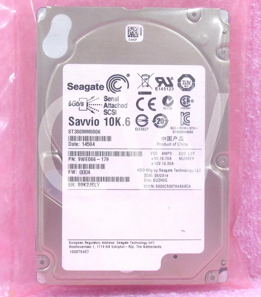Seagate Seagate ST300MM0006 300GB 10000RPM 6Gbps 64MB 2.5" SAS internal hard drive — product photo