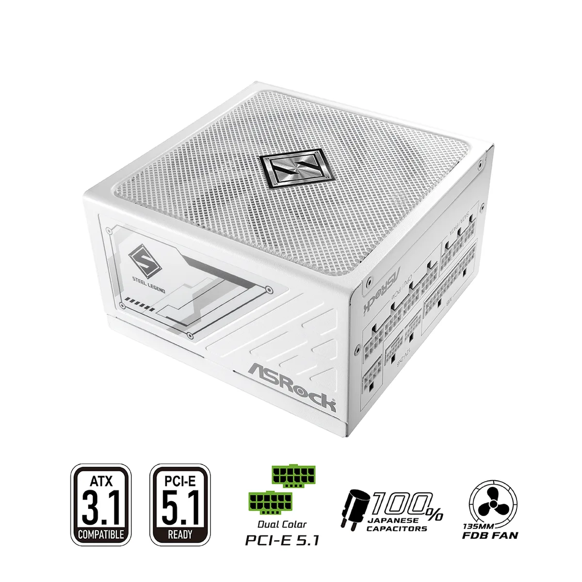 ASRock ASRock SL-1200GW 1200W Gold power supply — product photo