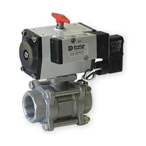 Dynaquip Controls Dynaquip Controls PVS25AJS034A 1" FNPT Stainless Steel Pneumatic Ball Valve Trap — product photo