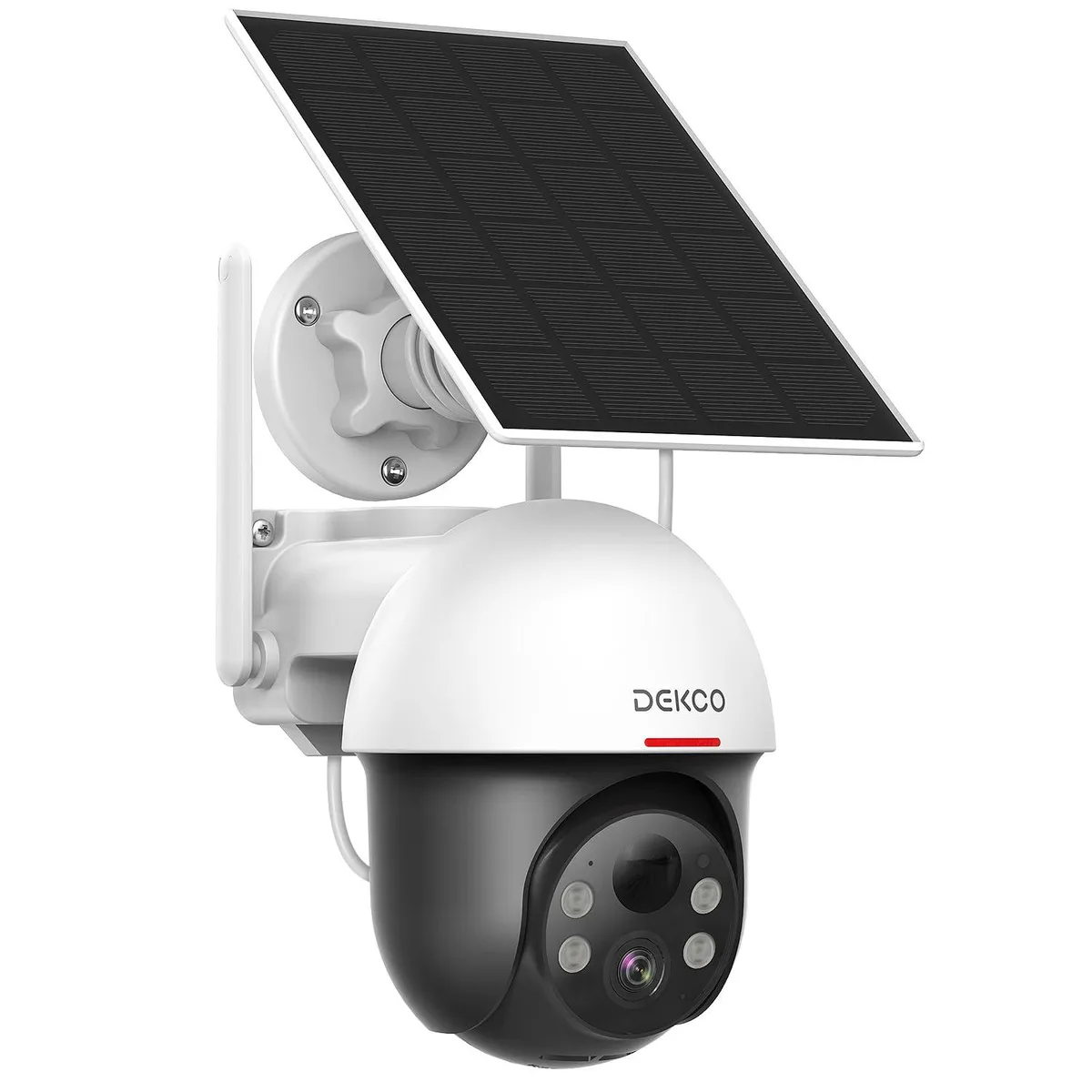  DEKCO DC9L 2K Solar PTZ Dome Camera Wireless 360° IP65 — product photo
