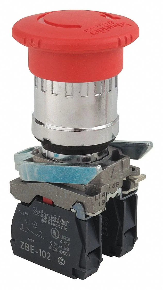 Schneider Electric Schneider Electric XB4BS8444 22 mm 40 mm Emergency Stop Push Button Red — product photo