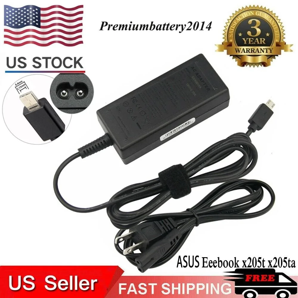 RAYBESTOS UNBRANDED RAYBESTOS UNBRANDED AC Adapter 19V 1.75A for Asus Transformer Book Flip TP200 TP200S TP200SA — product photo