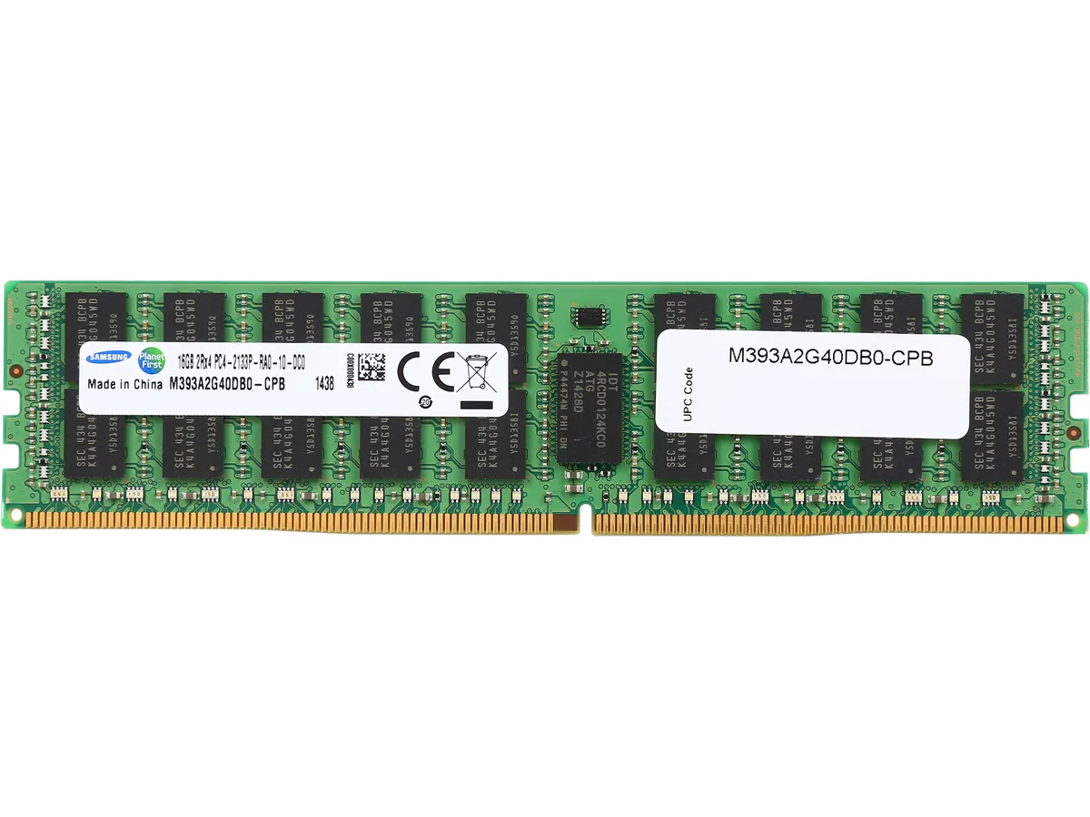 SAMSUNG SAMSUNG 16GB DDR4 2133 ECC Registered CL15 M393A2G40DB0-CPB server RAM — product photo