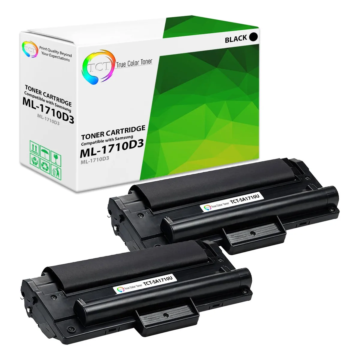 True Color Toner True Color Toner ML-1710D3 Black Toner Cartridge 2 Pack 3000 Pages — product photo