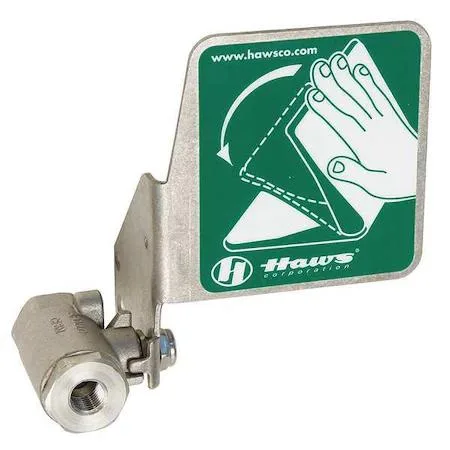Haws Haws SP228 Stay-Open Ball Valve Push Flag Stainless Steel — product photo