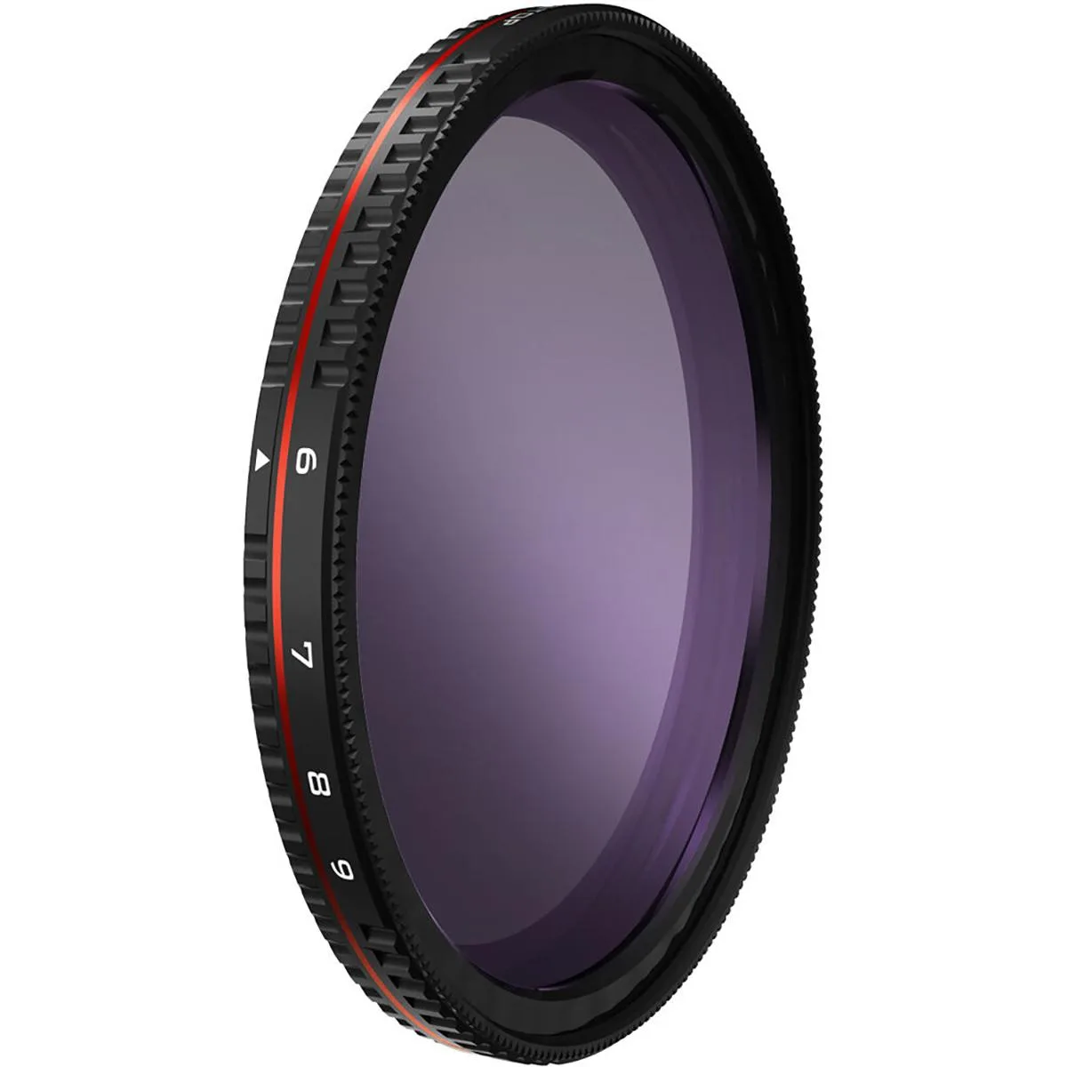 82mm threaded variable ND filter with hard stop, 18-layer coated optical glass