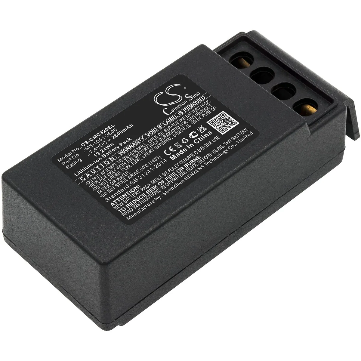  Cameron Sino 2600mAh 7.4V Li-ion Battery for Cavotec M9-1051-3600 EX MC-3 MC-3000 — product photo