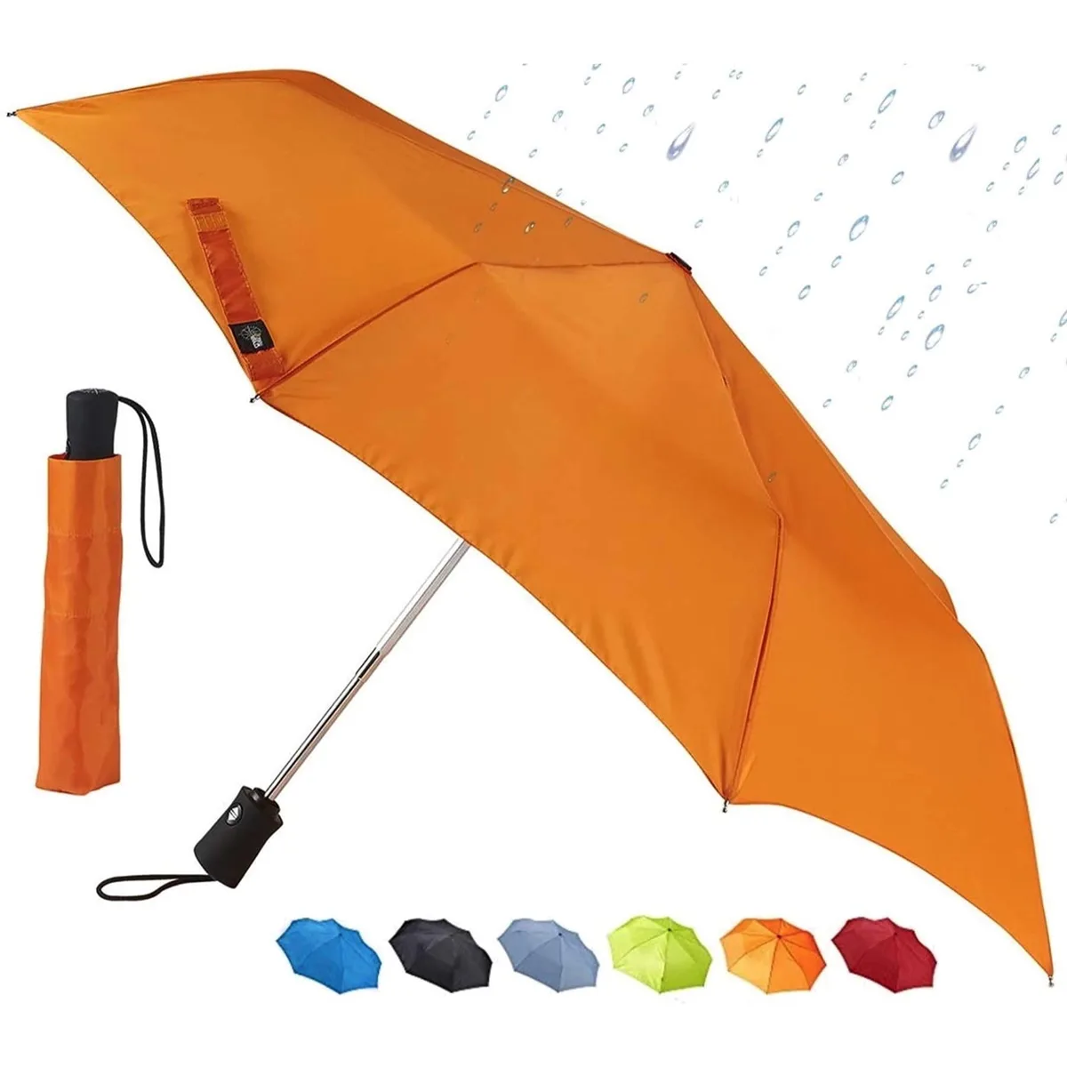  Lewis N. Clark Travel Umbrella Clear 38in 11in folded 10oz — product photo