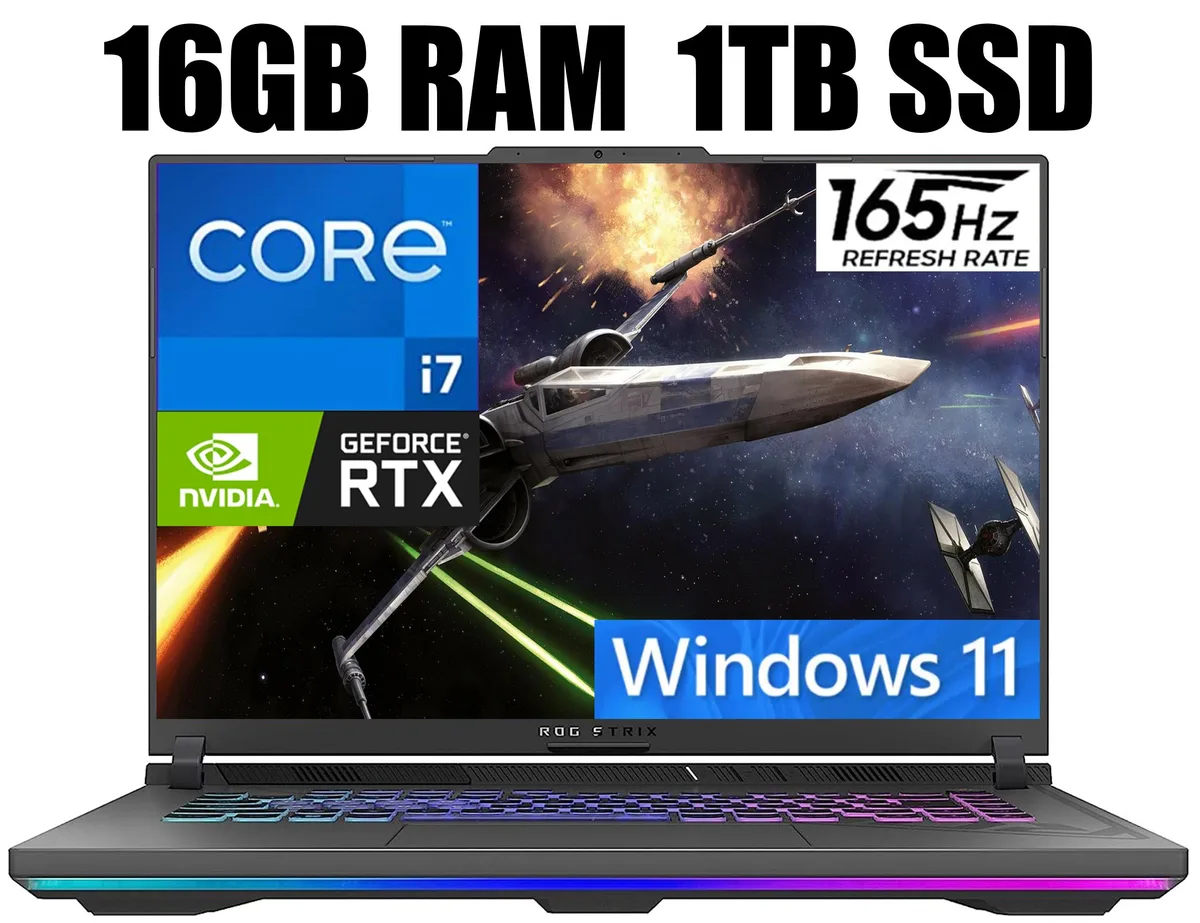 ASUS ASUS ROG Strix G16 i7-13650HX RTX 4060 16GB 1TB gaming laptop — product photo