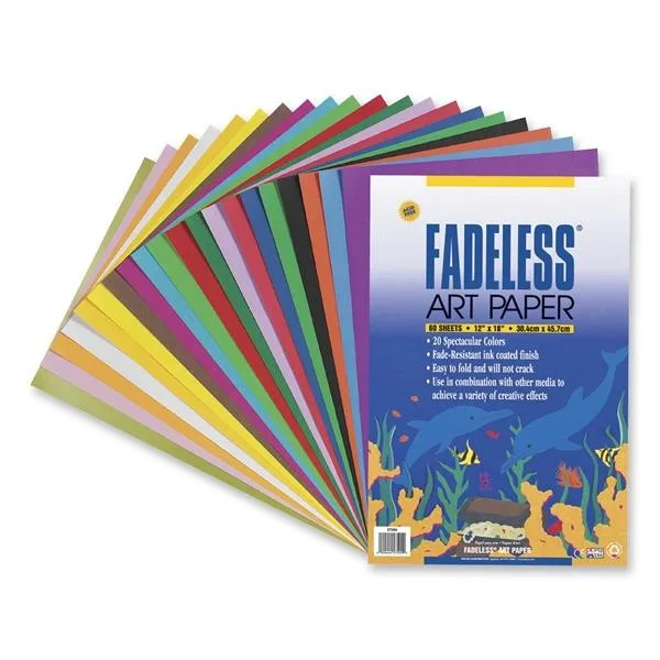 Pacon Pacon 57504 Fadeless Paper 12x18 60 Sheets 20 Colors — product photo