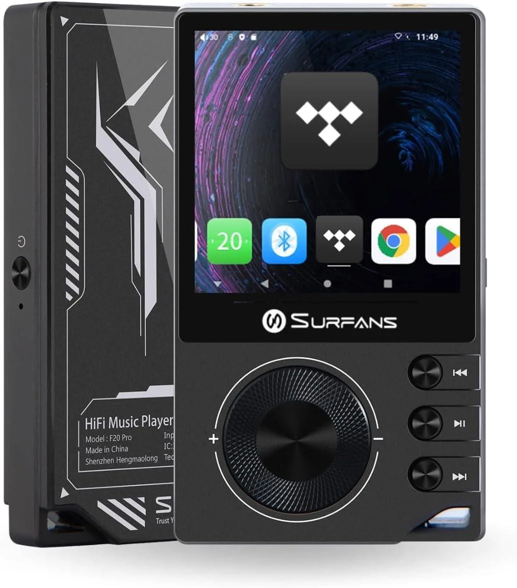 BFKK BFKK F20 Pro MP4 Player Dual ESS9018 DAC 4.4mm Balanced 500mW DSD512 Black — product photo