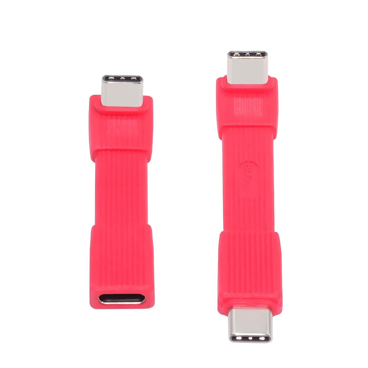 Fervit Fervit USB5.0 80Gbps Flat Slim FPC Cable Set 2pcs Red 67mm 90° 240W 16K 8K 5K — product photo