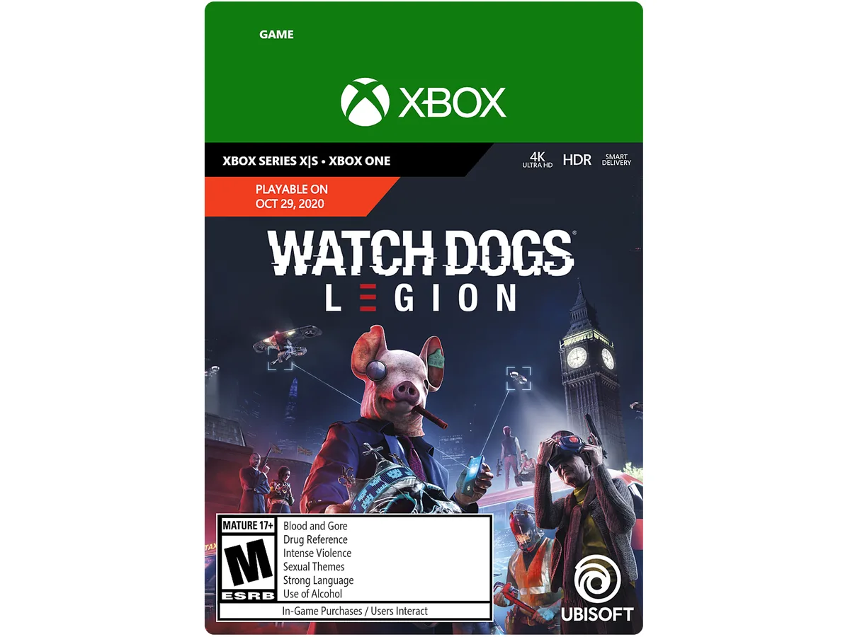 Ubisoft Ubisoft G3Q-00935 Watch Dogs Legion Standard Edition downloadable game — product photo