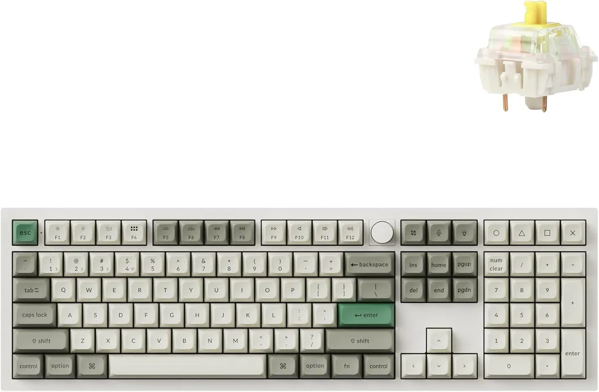 usbroway usbroway Q6 Max Full-Size Mechanical Keyboard White 6063 Aluminium — product photo