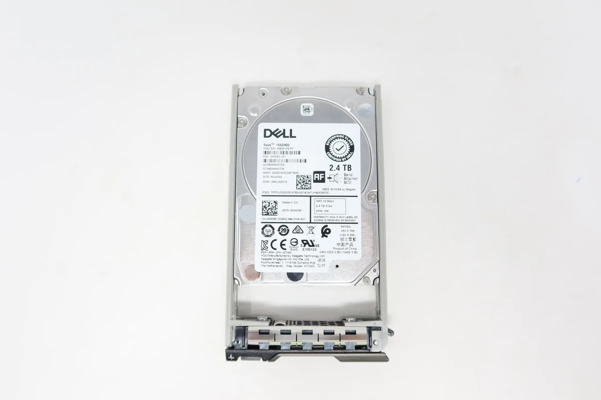 DELL DELL RWR8F ST2400MM0159 2.4TB SAS 2.5" 10K RPM 12Gb/s GEN13 internal hard drive — product photo