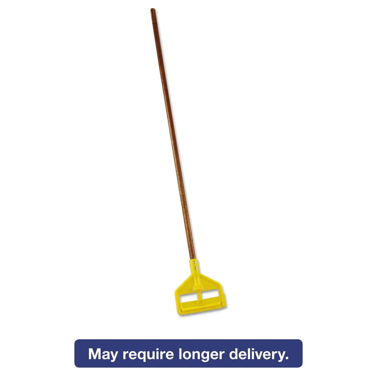 Rubbermaid Commercial Rubbermaid Commercial Invader Wet Mop Handle Wood Side-Gate 54in Natural Yellow H115 — product photo