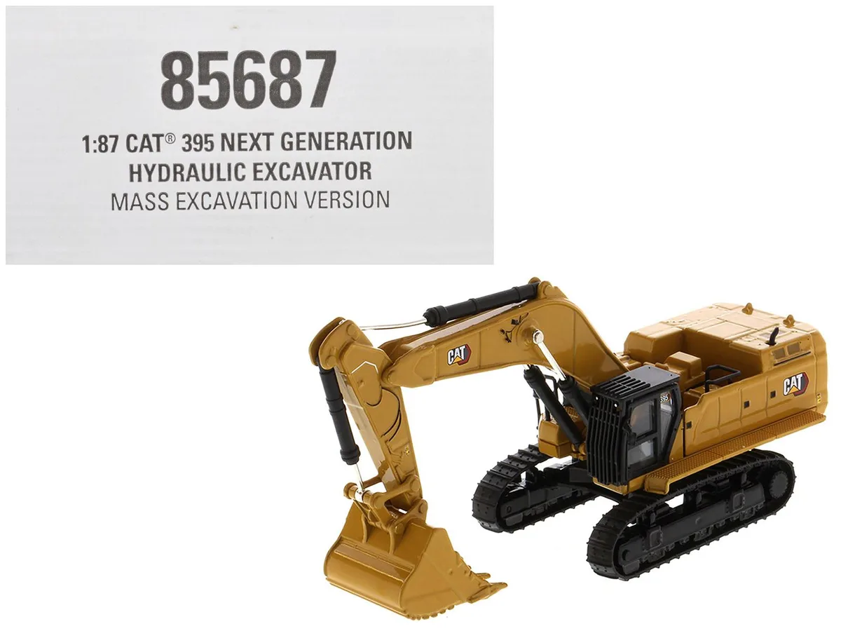 DieCast Masters DieCast Masters CAT 395 Next-Generation Hydraulic Excavator 1/87 Scale High Line Series hobby collectible — product photo