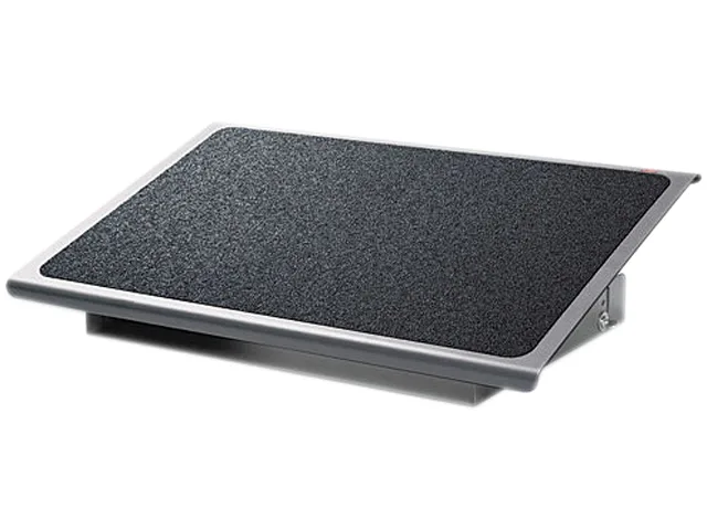 3M FR530CB adjustable steel footrest charcoal black nonslip surface 22w 14d