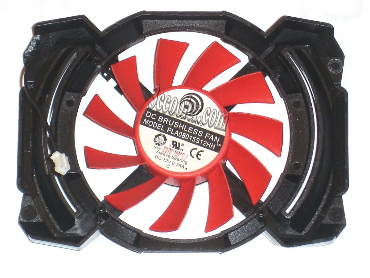 OEM Industries OEM Industries PLA08015S12HH 12V .35A 2 Pin black bracket vga fan — product photo