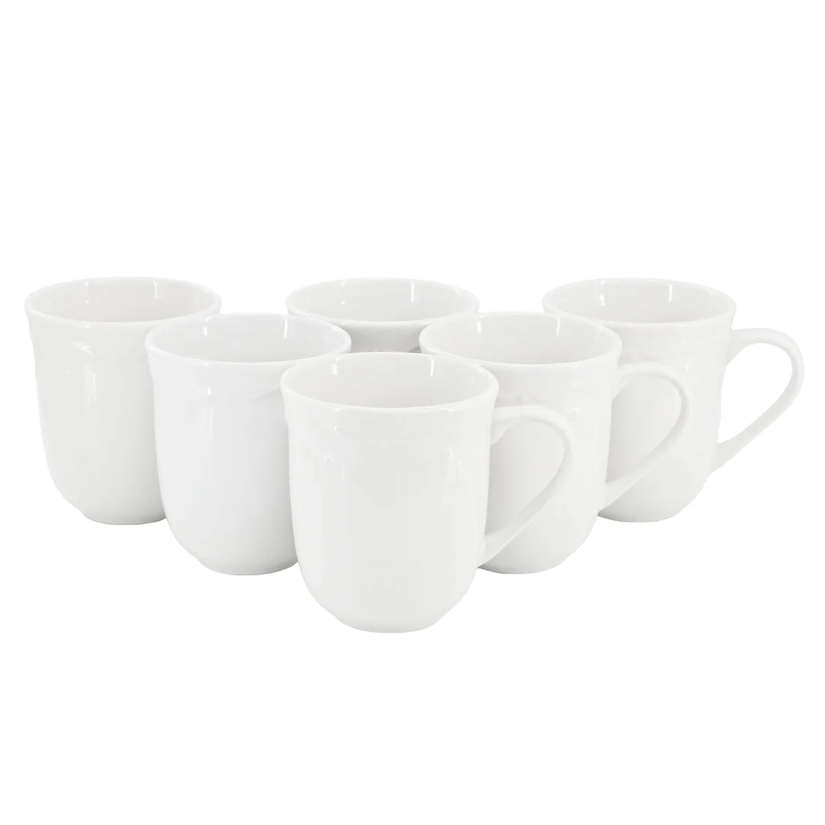 Elama Elama 510121984M 6-piece 12 oz porcelain mug set — product photo