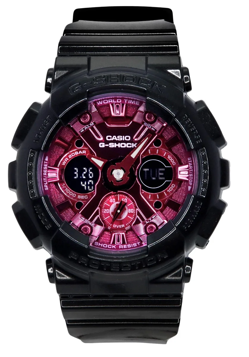 CASIO CASIO G-Shock GMA-S120RB-1A Burgundy Dial Quartz Watch 200M — product photo